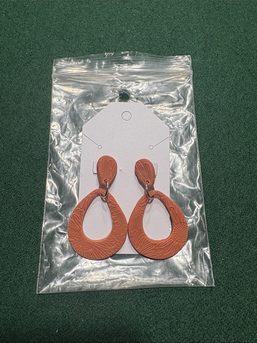 Terracotta Teardrop Dangle Earrings - Women Jewelry